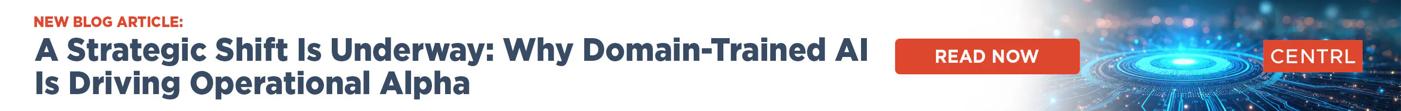 A strategic shift is underway